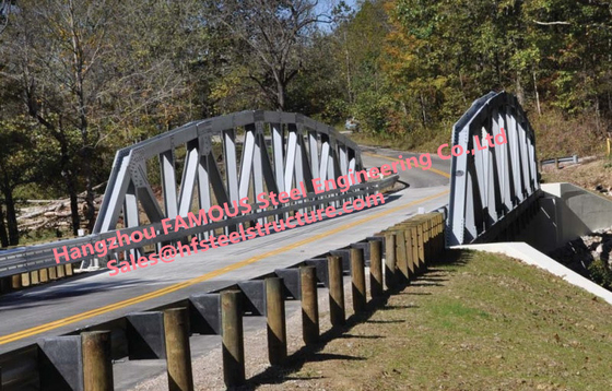 CHINA Puente de braguero de acero anfibio, protección superficial galvanizada de la inmersión caliente de puente colgante de braguero proveedor