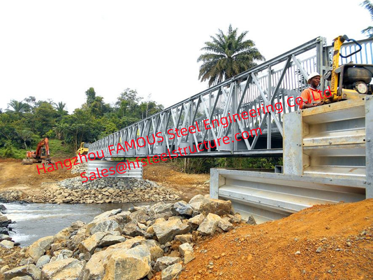 CHINA El puente de acero modular militar, construcción Pre-dirigió el puente peatonal prefabricado a través del río proveedor