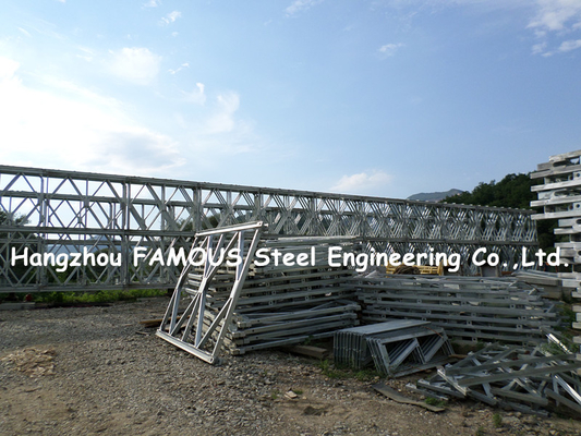 CHINA Mabey galvanizó Decking permanente portátil de la estructura de acero de Bailey del puente de acero proveedor