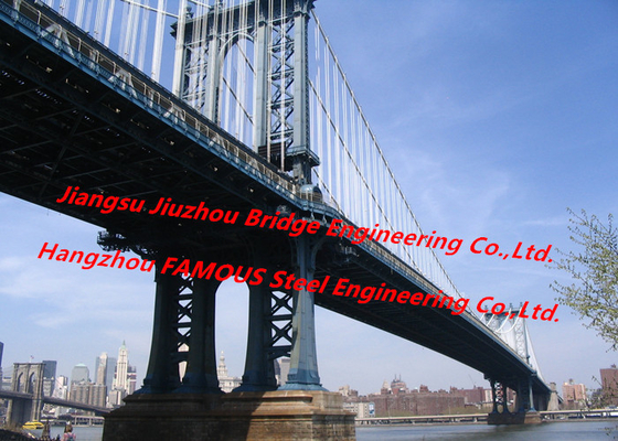 CHINA El cable fresco permanecía el palmo estructural del claro de Bailey de los marcos de puente colgante rojo proveedor