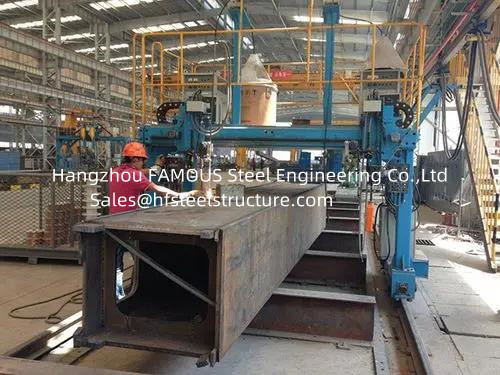 CHINA Miembros prefabricados de la columna de caja de la construcción de la estructura de acero del palmo grande modificados para requisitos particulares proveedor