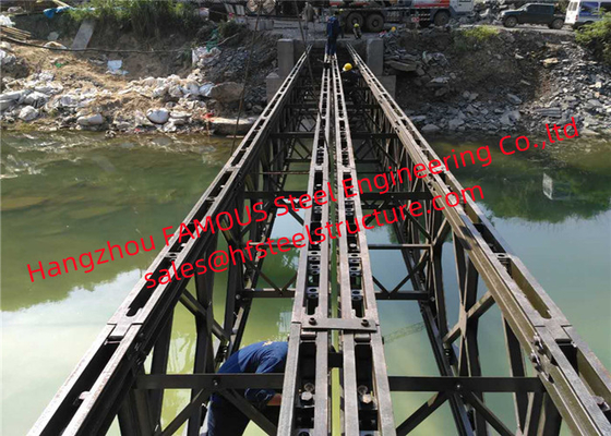 CHINA El acuerdo 200 - mecanografíe la sola instalación del puente de braguero de Bailey del palmo rápidamente para el ejército proveedor