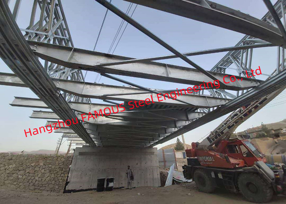 CHINA Color gris claro galvanizado caliente del puente peatonal de la inmersión de la protección de acero de la superficie proveedor