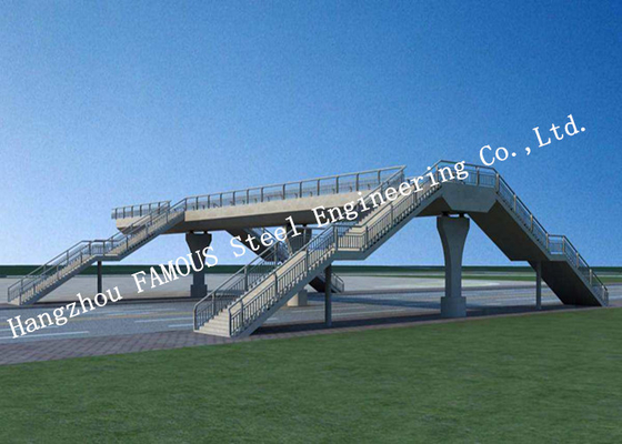 CHINA Estándar europeo de la estructura del uso temporal prefabricado moderno del puente peatonal proveedor