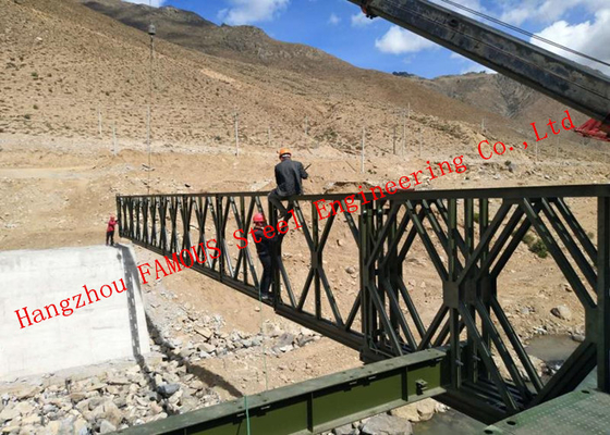 CHINA Vida de cansancio larga de cargamento de la capacidad de Bailey estabilidad de acero modular pesada del puente de la gran proveedor