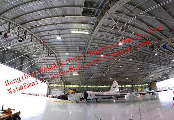 CHINA Hangar prefabricado aislado impermeable de los aviones de la estructura de acero para el uso privado proveedor