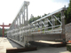 Puente de acero modular de Bailey, instalación de acero temporal galvanizada caliente de la permanente del puente proveedor