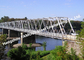Puente de acero galvanizado modular, solo puente portátil temporal ASTM del camino del carril proveedor