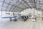 Hangar prefabricado aislado impermeable de los aviones de la estructura de acero para el uso privado proveedor