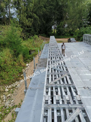 CHINA El panel de acero modular del puente de Bailey que apuntala el acero temporal prefabricado del alquiler Q345B proveedor