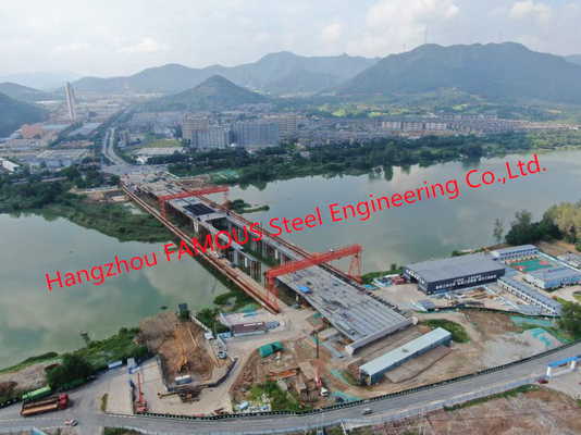 CHINA Puente de acero galvanizado en caliente con 20m - 60m de envergadura proveedor