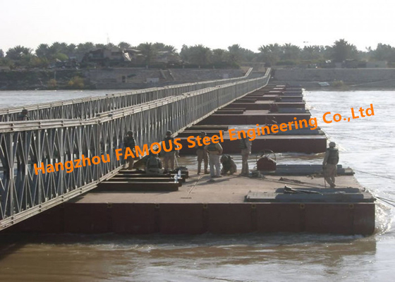 CHINA Construcción civil pre dirigida de los puentes del hierro portátil de sobra militar del panel proveedor