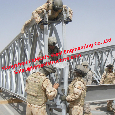 CHINA Puente de Bailey portátil pintado ancho de 4,2 m mejora el desarrollo de infraestructura proveedor