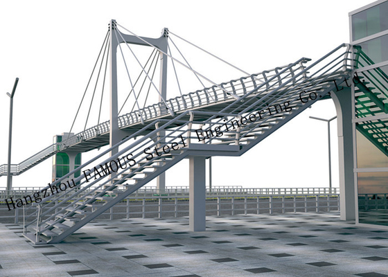 CHINA Metal prefabricado de la barandilla de Skywalk de los puentes peatonales del metal sobre la ciudad del camino que hace turismo proveedor