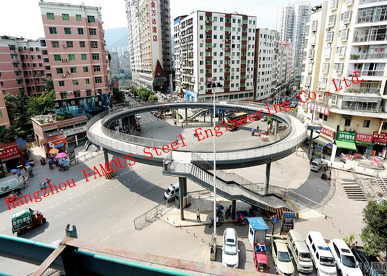 CHINA Puentes peatonales prefabricados de la estructura circular en área del empalme del transporte proveedor