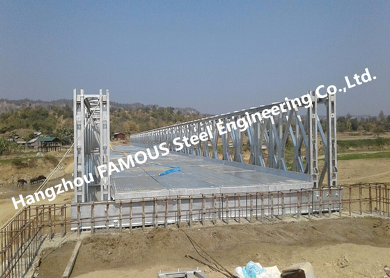 CHINA Puente de Bailey de acero superficial galvanizado temporal del alto rendimiento con capacidad de carga pesada proveedor