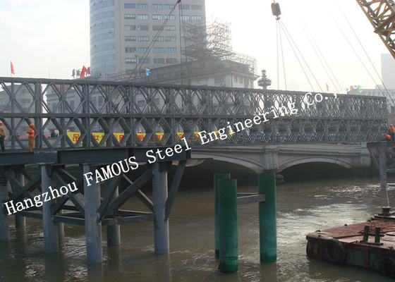 CHINA Vida útil larga pre dirigida del cansancio Bailey de la capacidad pesada de acero modular del puente de Q345B proveedor