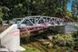 Puente de braguero de acero anfibio, protección superficial galvanizada de la inmersión caliente de puente colgante de braguero proveedor