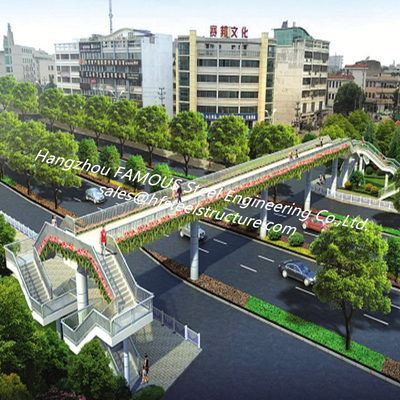Construcciones de puentes de acero de 500 m de longitud que cumplen con el estándar de diseño ASTM proveedor