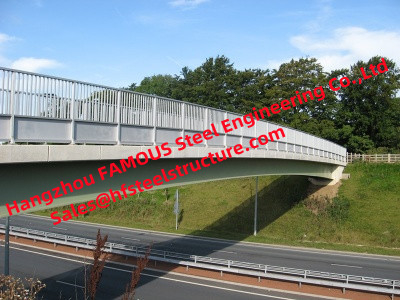 Construcciones de puentes de acero de 500 m de longitud que cumplen con el estándar de diseño ASTM proveedor