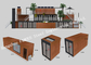 Casa prefabricada modular modificada para requisitos particulares del envase para la barra del centro comercial o de café proveedor